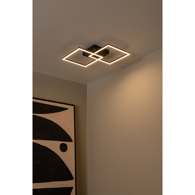 ARIANNE - Plafonnière - LED - CCT - 1x23W 2700K/4000K - Zwart