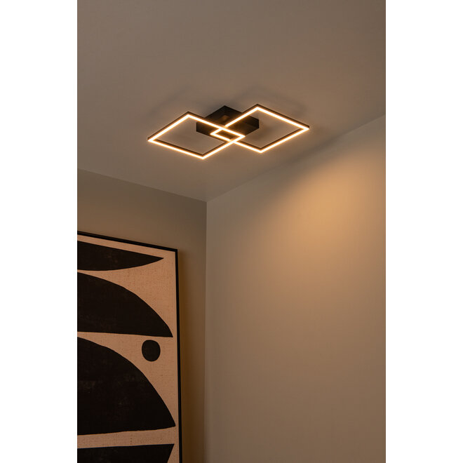 ARIANNE - Plafonnière - LED - CCT - 1x23W 2700K/4000K - Zwart