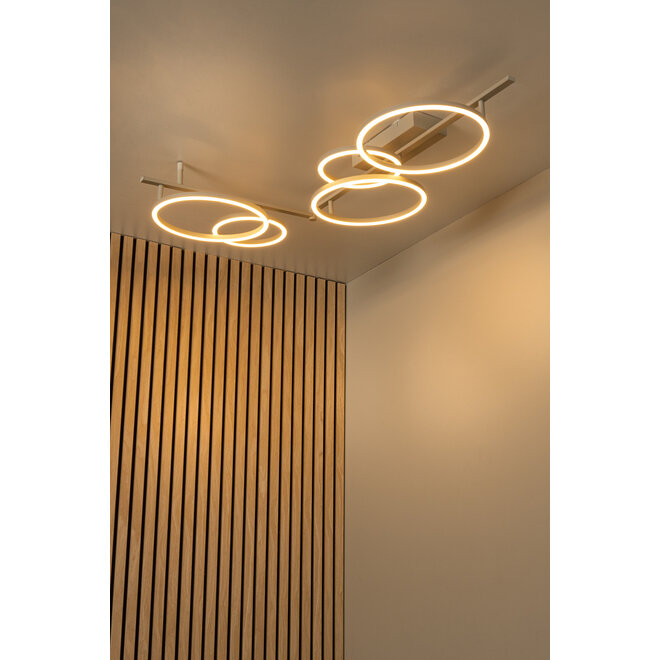 NICOLA - Plafonnière - LED - CCT - 1x37W 2700K/4000K - Taupe - Essential