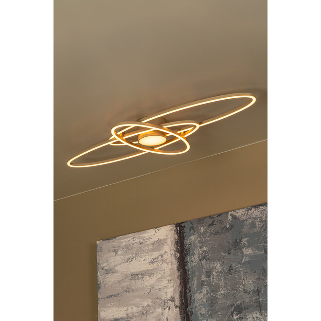 GALACTICA - Plafonnière - LED Dimb. - CCT - 1x60W 2700K/4000K - Taupe - Essential