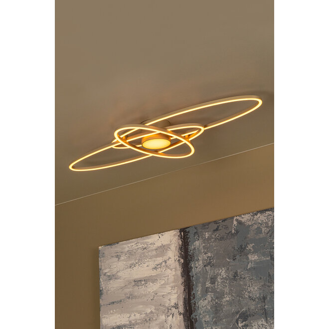 GALACTICA - Plafonnière - LED Dimb. - CCT - 1x60W 2700K/4000K - Taupe - Essential