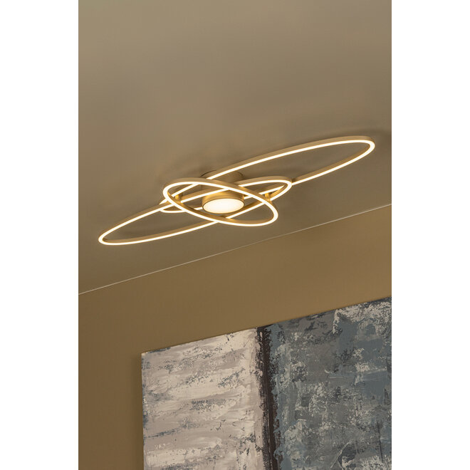 GALACTICA - Plafonnière - LED Dimb. - CCT - 1x60W 2700K/4000K - Taupe - Essential