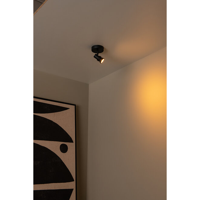 KIANTI - Plafondspot - Ø 10 cm - 1xGU10 (MR16) - Zwart