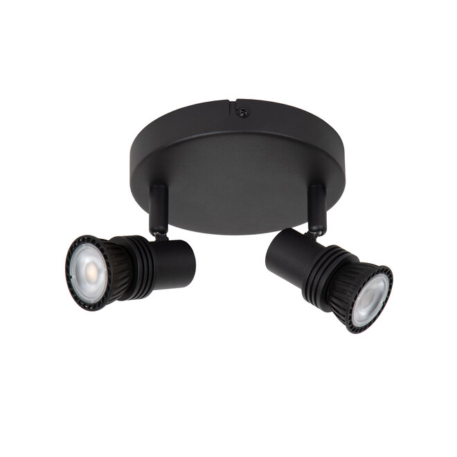 KIANTI - Plafondspot - Ø 15 cm - 2xGU10 (MR16) - Zwart