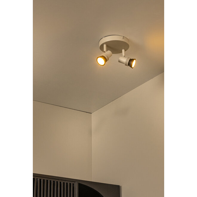 KIANTI - Plafondspot - Ø 15 cm - 2xGU10 (MR16) - Taupe