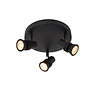 KIANTI - Plafondspot - Ø 21 cm - 3xGU10 (MR16) - Zwart