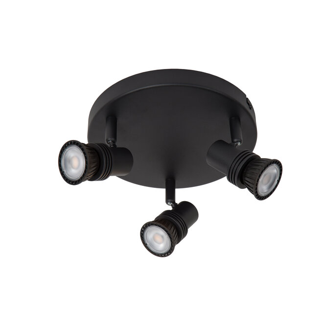 KIANTI - Plafondspot - Ø 21 cm - 3xGU10 (MR16) - Zwart