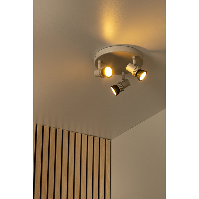 KIANTI - Plafondspot - Ø 21 cm - 3xGU10 (MR16) - Taupe