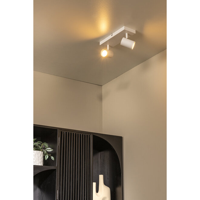 AMIGO - Plafondspot - 2xGU10 (MR16) - Wit