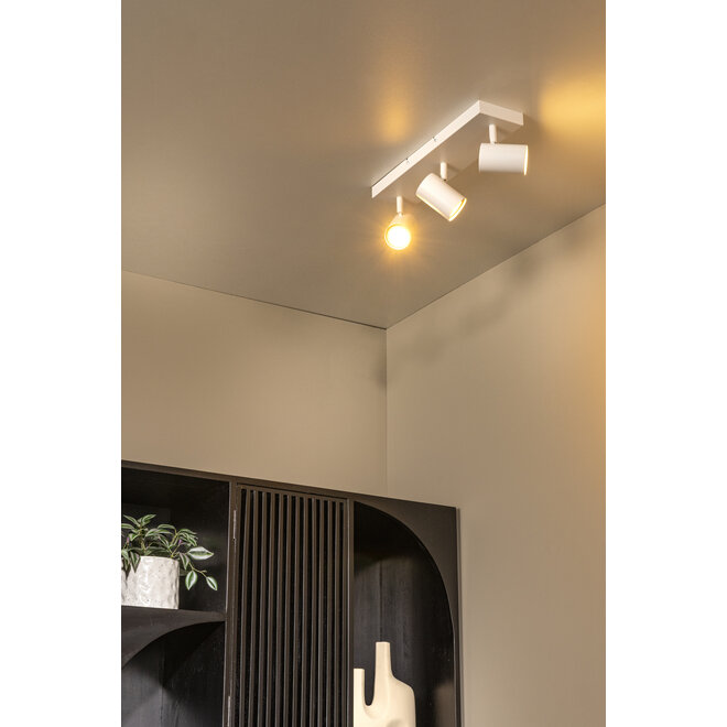 AMIGO - Plafondspot - 3xGU10 (MR16) - Wit
