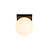 TASSA - Plafonnière Badkamer - Ø 13,5 cm - LED Dim to warm - 1x12W 1800K/3000K - IP40 - Zwart