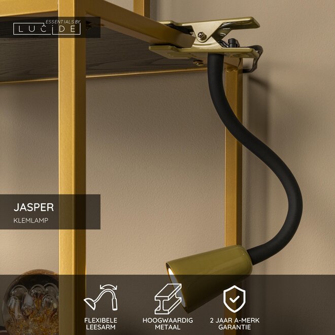 JASPER - Klemlamp - 1xGU10 (MR16) - Groen - Essential
