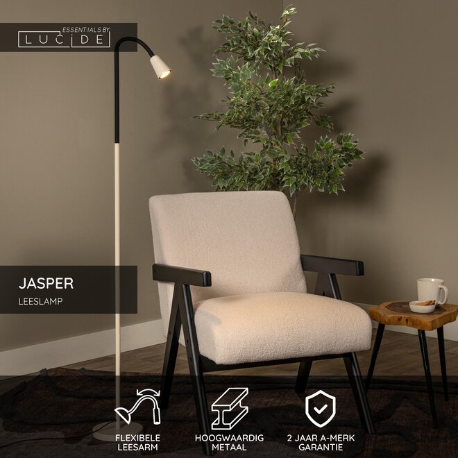 JASPER - Leeslamp - 1xGU10 (MR16) - Beige - Essential