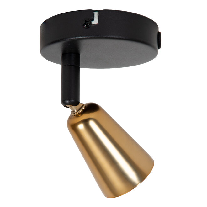 TIANA - Wandspot / Wandlamp - 1xGU10 (MR16) - Wandlicht of plafonnière - Champagne kleur - Essential