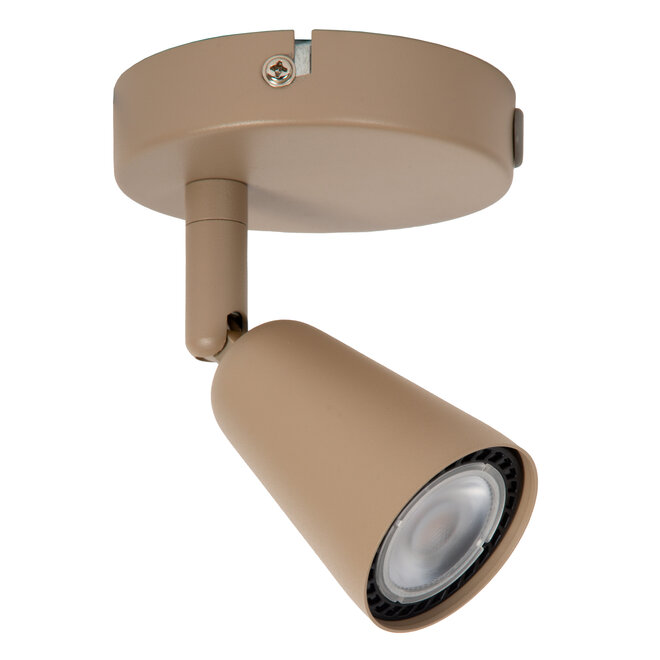 TIANA - Wandspot / Wandlamp - 1xGU10 (MR16) - Wandlicht of plafonnière - Taupe - Essential