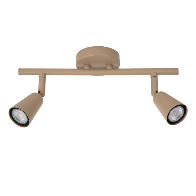 TIANA - Wandspot / Wandlamp - 2xGU10 (MR16) - Taupe - Essential