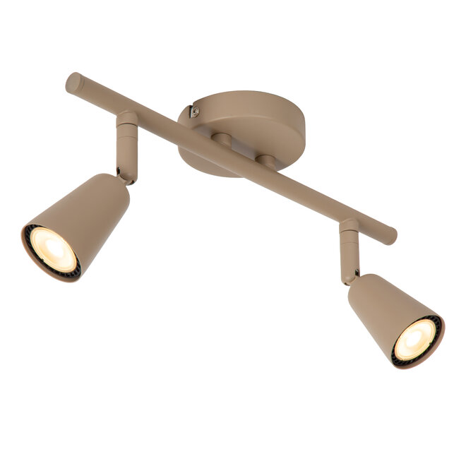 TIANA - Wandspot / Wandlamp - 2xGU10 (MR16) - Taupe - Essential