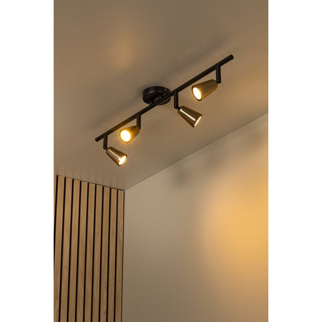TIANA - Plafondspot - 4xGU10 (MR16) - Champagne kleur - Essential