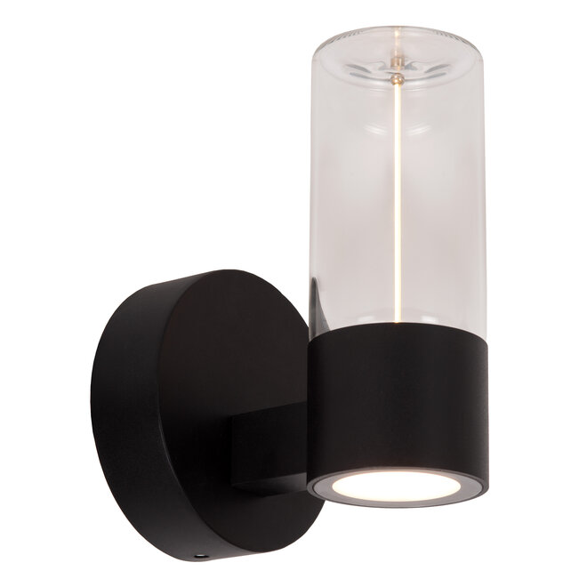 FILANI - Wandlamp Binnen/Buiten - LED - 1x6,5W 2700K - IP54 - Zwart - Essential
