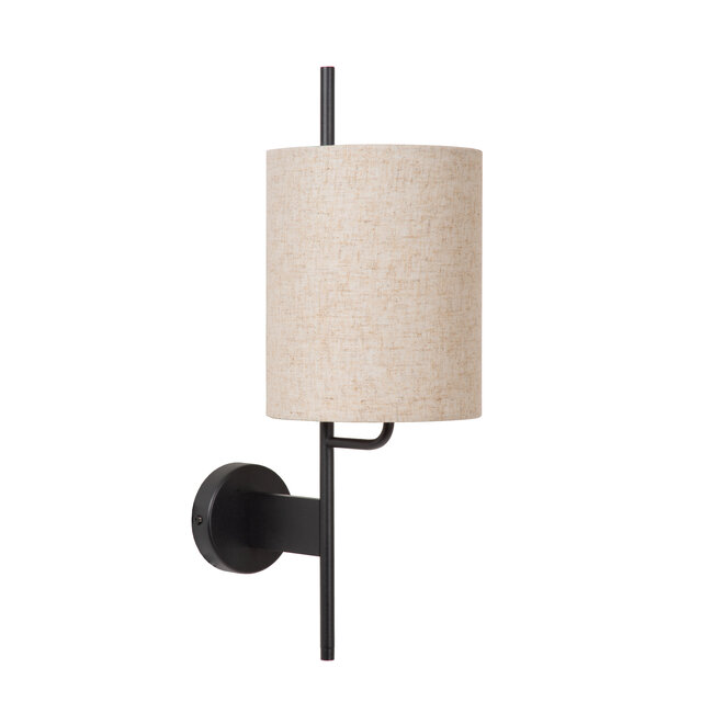 MAGIC - Wandlamp - 1xE27 - Met USB oplaadpunt - Zwart
