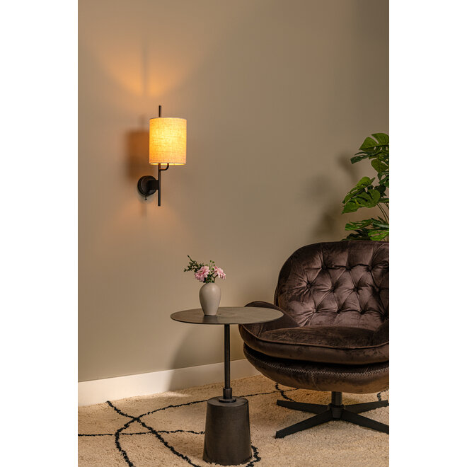 MAGIC - Wandlamp - 1xE27 - Met USB oplaadpunt - Zwart