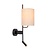 MAGIC - Wandlamp - 1xE27 - Met USB oplaadpunt - Zwart