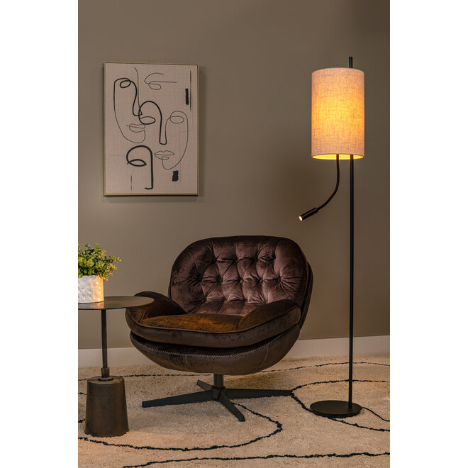 MAGIC - Vloerlamp - Ø 24 cm - 1xE27 - Zwart