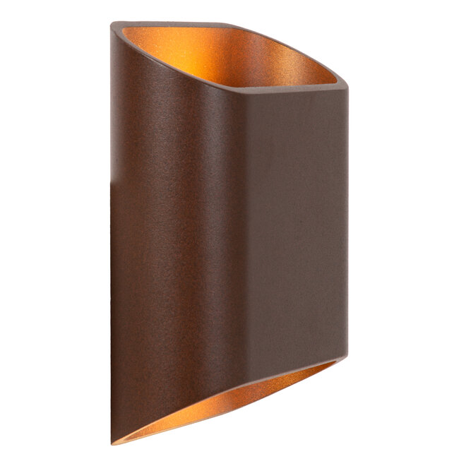 ATILA - Wandlamp Binnen/Buiten - LED Dimb. - 2x5W 2700K - IP65 - Roest bruin
