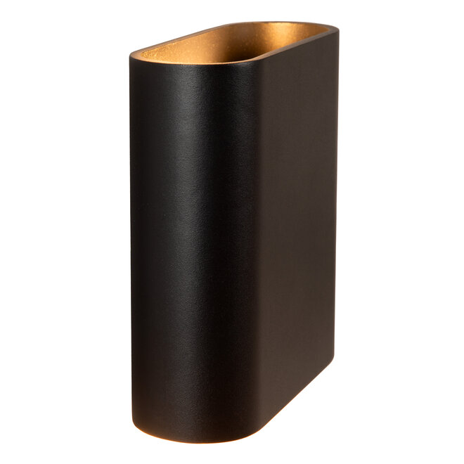 ATILA - Wandlamp Binnen/Buiten - LED Dimb. - 2x5W 2700K - IP65 - Zwart