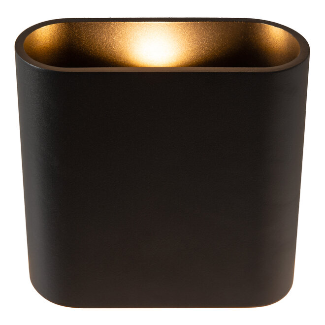 ATILA - Wandlamp Binnen/Buiten - LED Dimb. - 2x5W 2700K - IP65 - Zwart