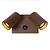 EMERIC - Wandspot / Wandlamp Binnen/Buiten - LED - CCT - 2x10W 2200K/3000K - IP54 - Bewegingssensor - Roest bruin - Essential