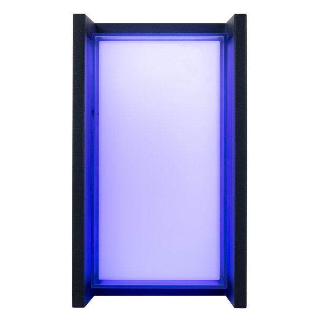 QUADRA - Smart Wandlamp Binnen/Buiten - LED - RGBCW - 1x11W 2700K/6500K - IP65 - Zwart | Essential