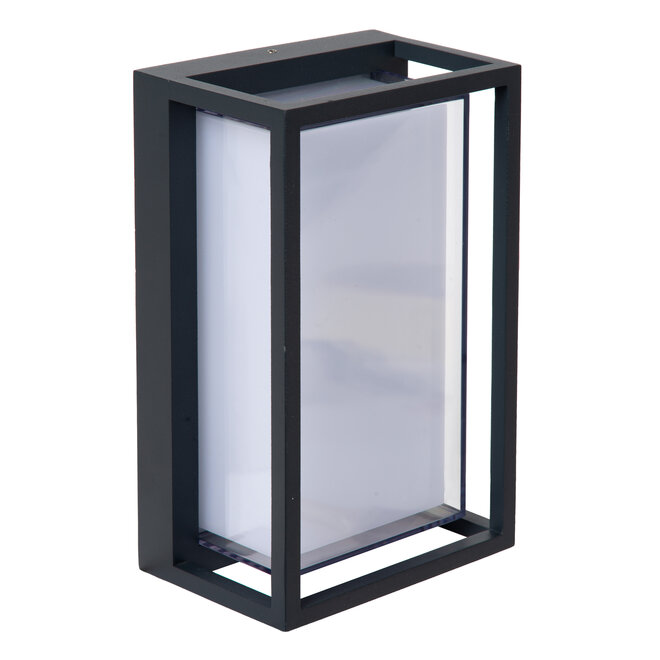QUADRA - Smart Wandlamp Binnen/Buiten - LED - RGBCW - 1x11W 2700K/6500K - IP65 - Zwart | Essential