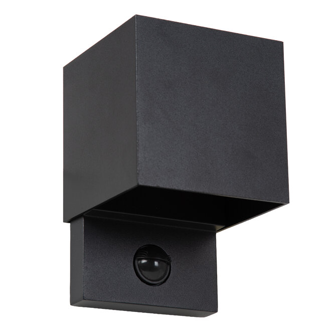 TADZIO - Wandlamp Binnen/Buiten - LED - CCT - 1x7W 2700K/4000K - IP65 - Bewegingssensor - Zwart - Essential