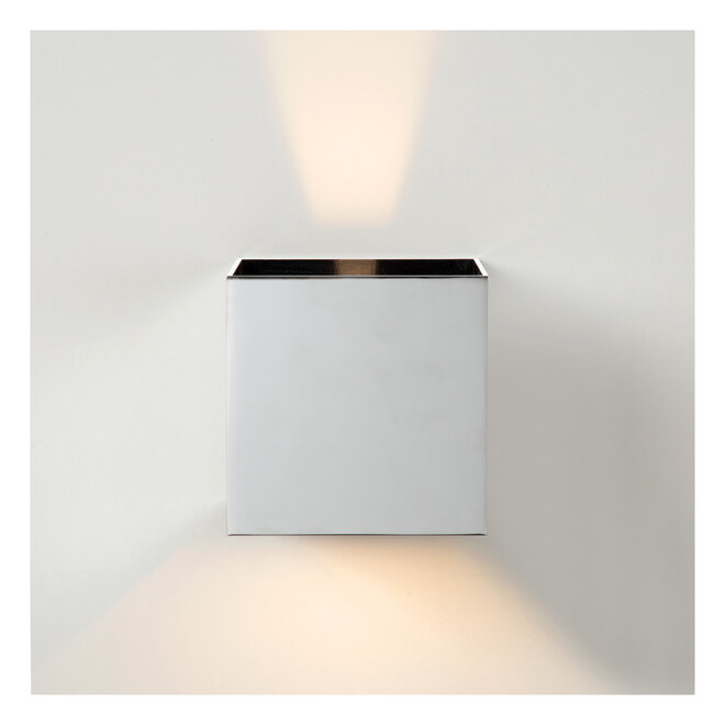 ARMIN - Wandspot / Wandlamp Badkamer - LED Dimb. - CCT - 2x3,5W 2200K/3000K - IP54 - Chroom - Essential