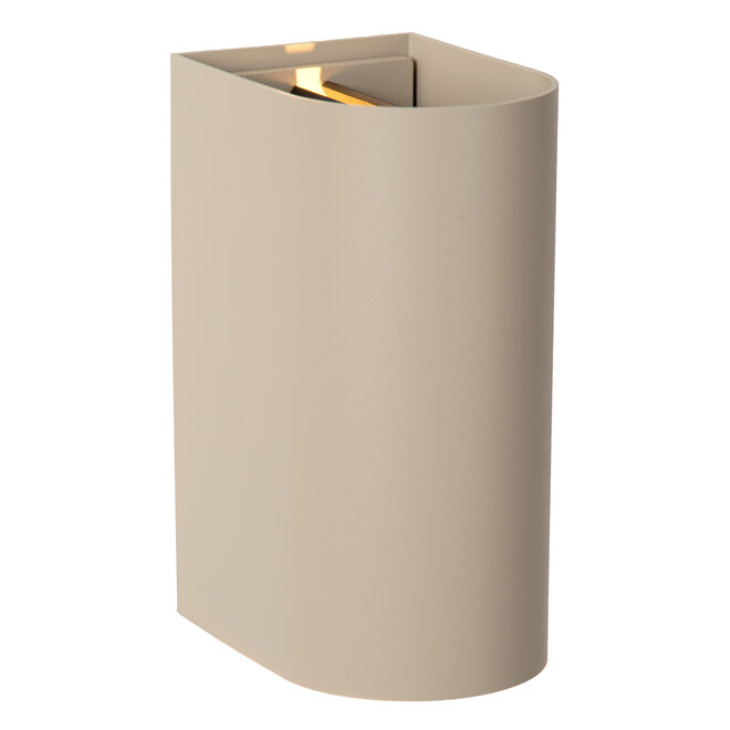 APLIS - Wandspot / Wandlamp Binnen/Buiten - LED - CCT - 2x5W 2200K/3000K - IP54 - Taupe - Essential