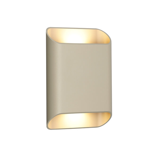 ATILA II - Wandlamp Badkamer - LED Dimb. - CCT - 2x5W 2200K/3000K - IP54 - Taupe - Essential