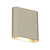 ATILA II - Wandlamp Badkamer - LED Dimb. - CCT - 2x5W 2200K/3000K - IP54 - Taupe - Essential
