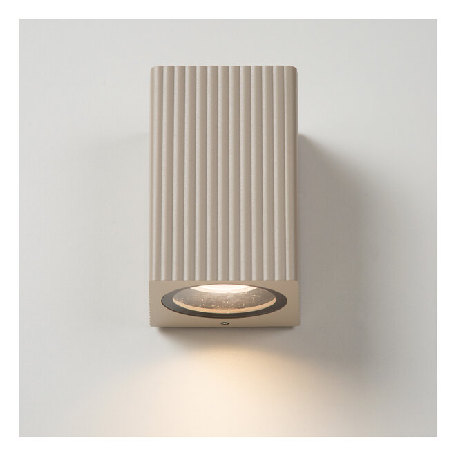 ANGELINA - Wandspot / Wandlamp Binnen/Buiten - 1xGU10 (MR16) - IP65 - Taupe - Essential