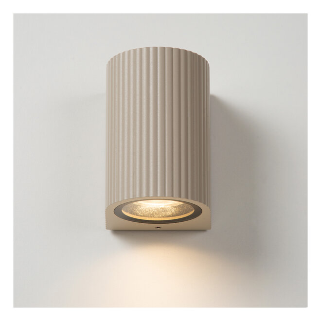 ANGELINA - Wandspot / Wandlamp Binnen/Buiten - 1xGU10 (MR16) - IP65 - Taupe - Essential