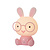 DODO RABBIT - Nachtlamp Kinderkamer - LED 3 StepDim - 1x3W 4000K - Roze