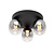 TAMINO - Plafonnière - LED Dimb. - 3x5,6W 3000K - Zwart