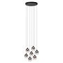 TAMINO - Hanglamp - Ø 52 cm - LED Dimb. - 7x5,3W 3000K - Zwart