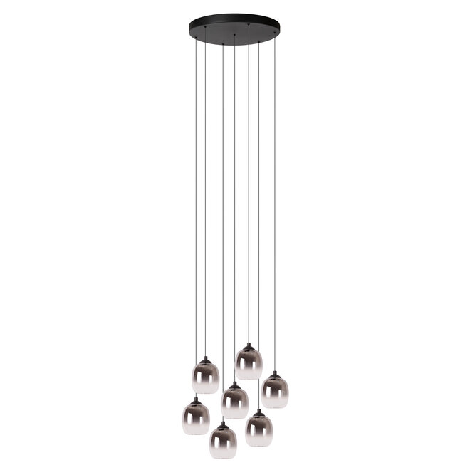 TAMINO - Hanglamp - Ø 52 cm - LED Dimb. - 7x5,3W 3000K - Zwart