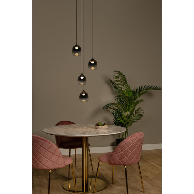 TAMINO - Hanglamp - Ø 36 cm - LED Dimb. - 4x5,2W 3000K - Zwart