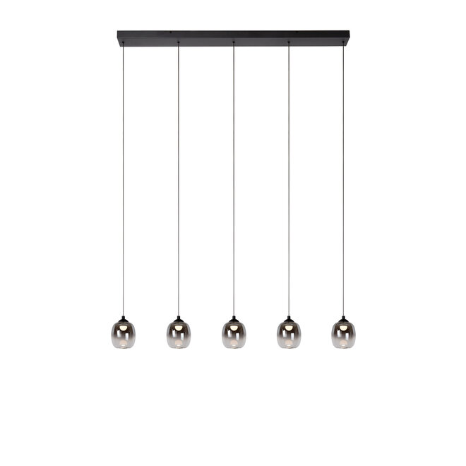 TAMINO - Hanglamp - LED Dimb. - 5x5,6W 3000K - Zwart