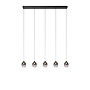 TAMINO - Hanglamp - LED Dimb. - 5x5,6W 3000K - Zwart