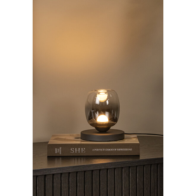 TAMINO - Tafellamp - Ø 15 cm - LED - 1x6W 3000K - Zwart