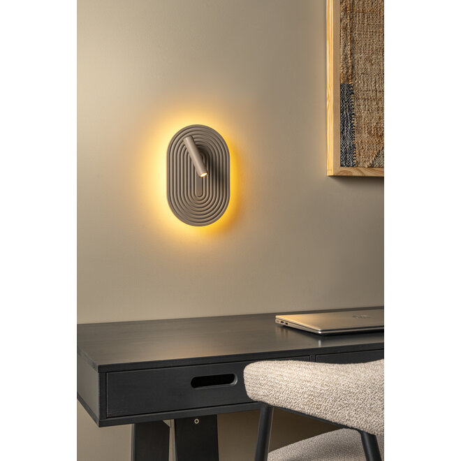 CARMINO - Wandlamp - LED - 2700K - Taupe - Essential