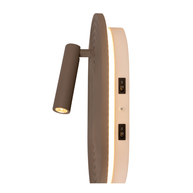 CARMINO - Wandlamp - LED - 2700K - Taupe - Essential